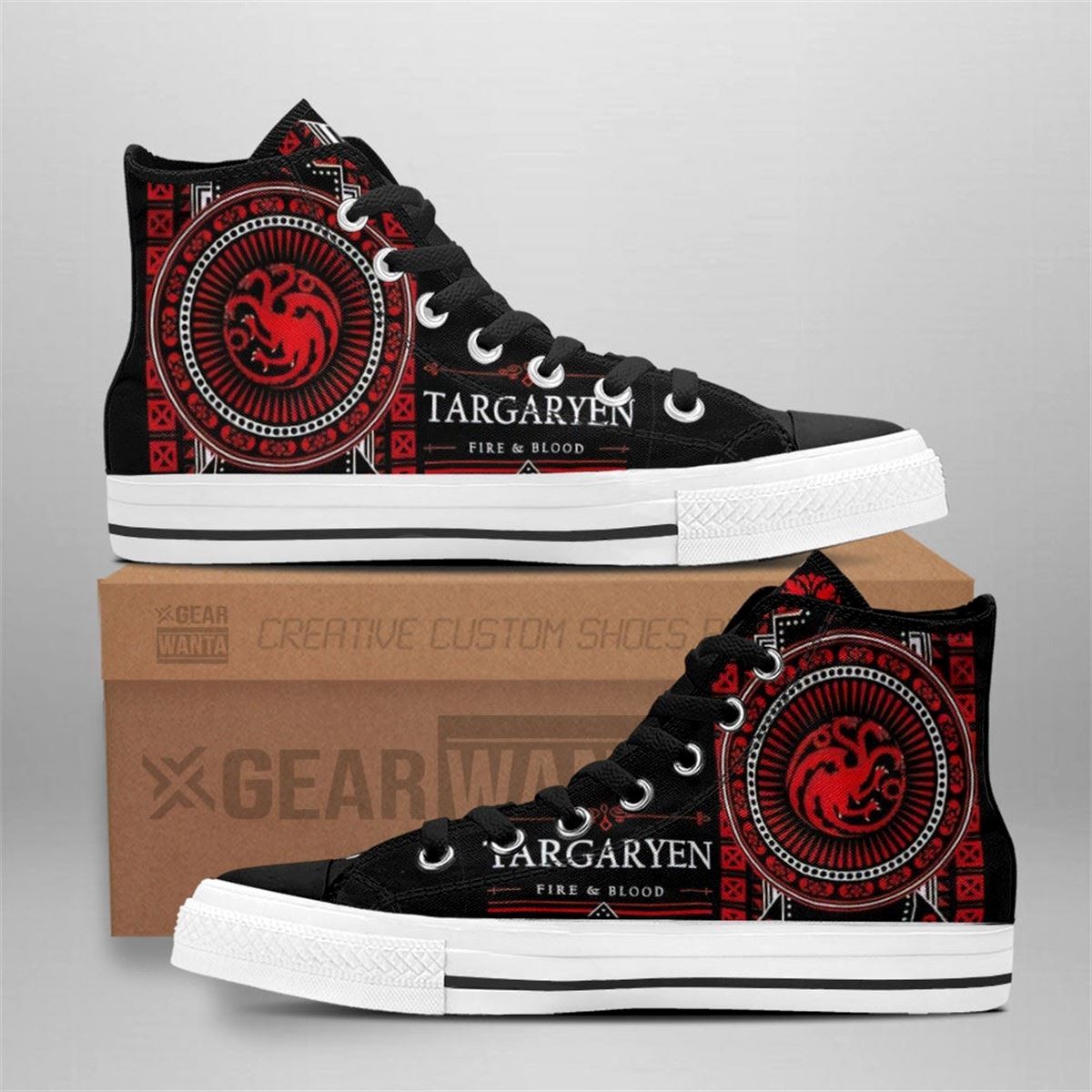 Game Of Thrones Targaryen Custom High Top Shoes