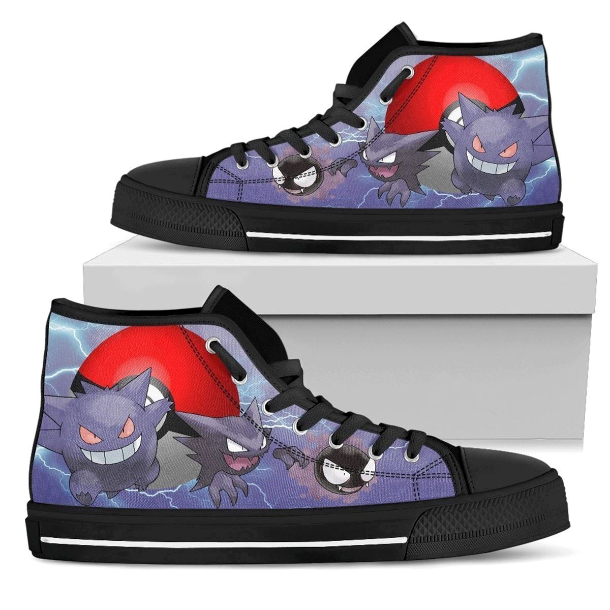 Gengar Pokemon High Top Shoes