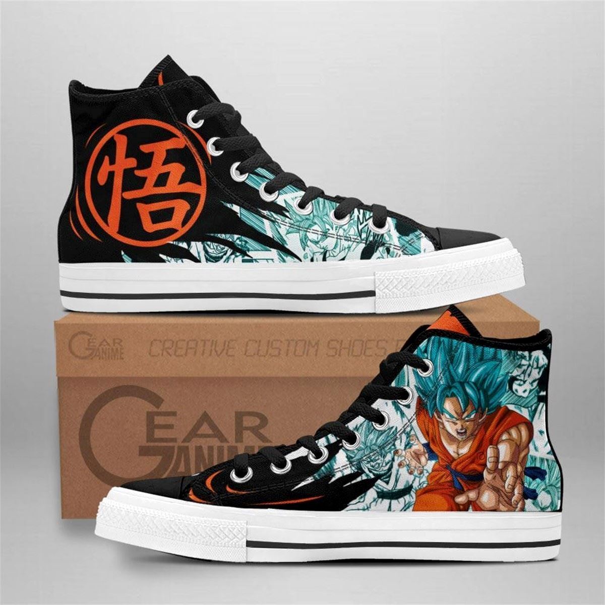 Goku Blue Custom Anime Sneakers