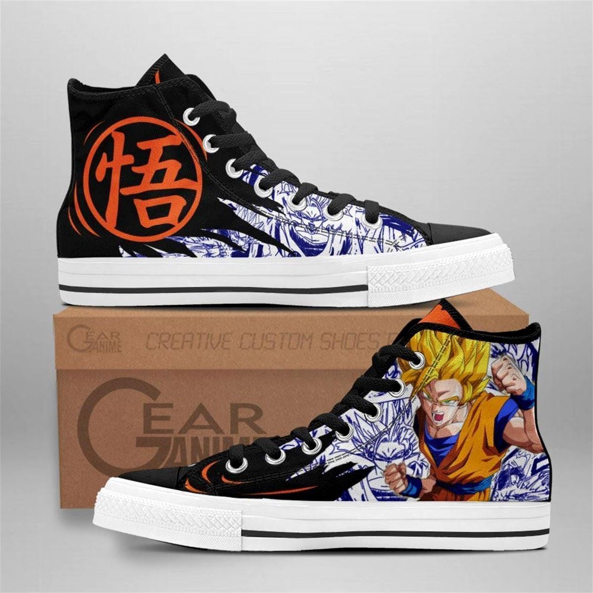 Goku Super Saiyan High Top Anime Sneakers