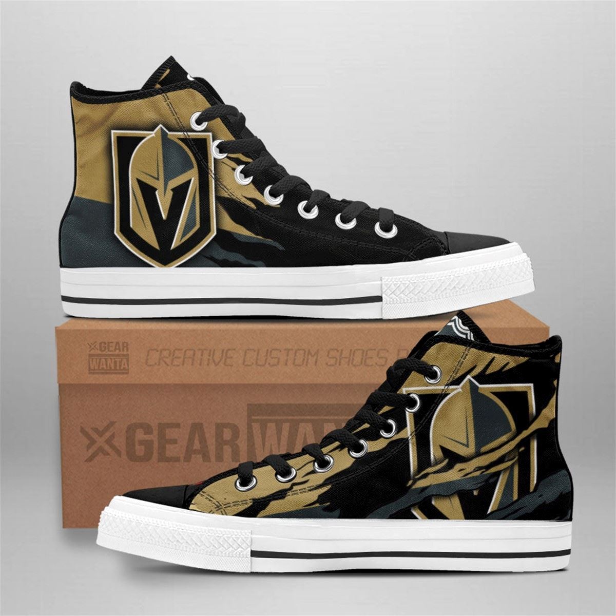 Golden Knights Custom High Top Fan Shoes