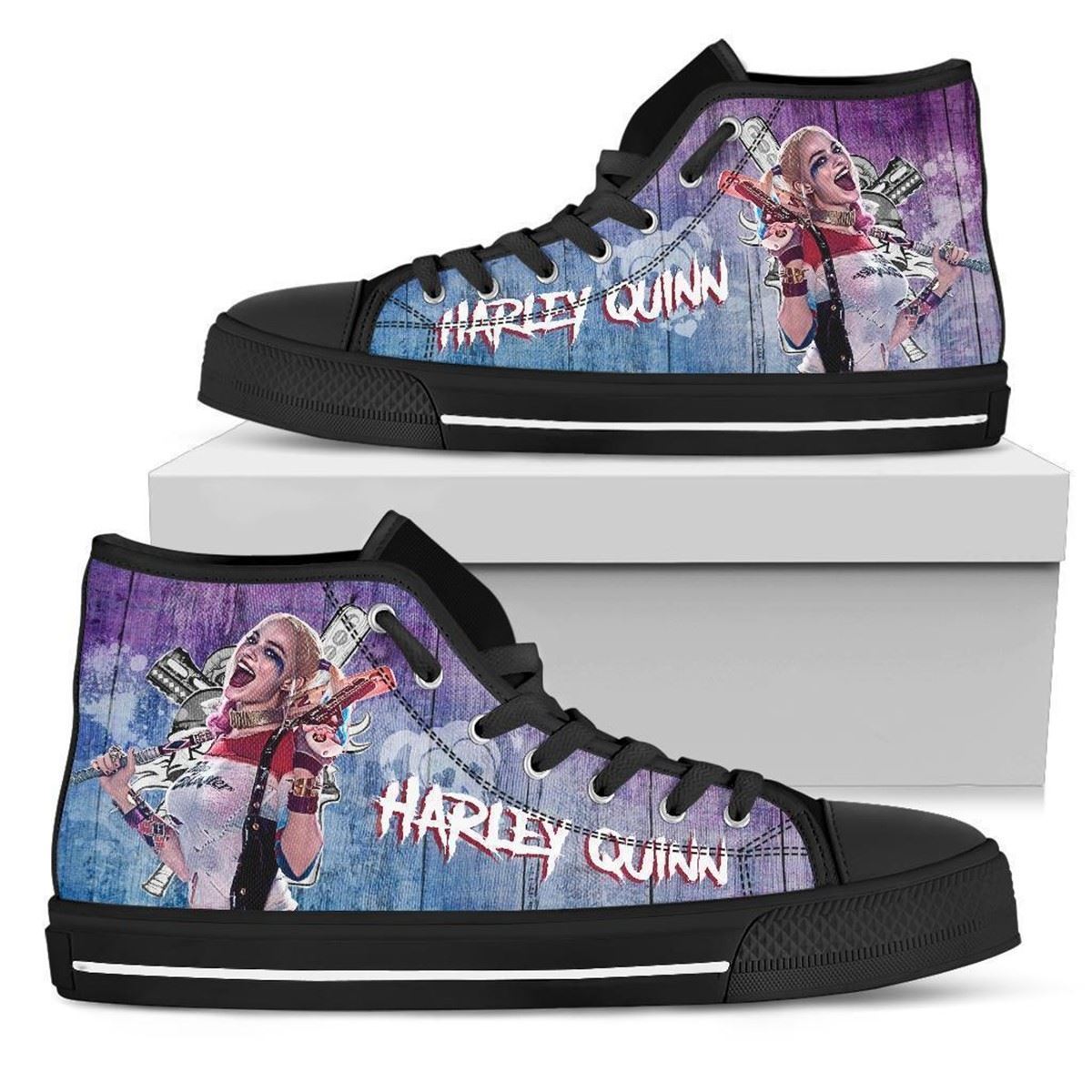 Harley Quinn High Top Shoes Amazing Custom Idea