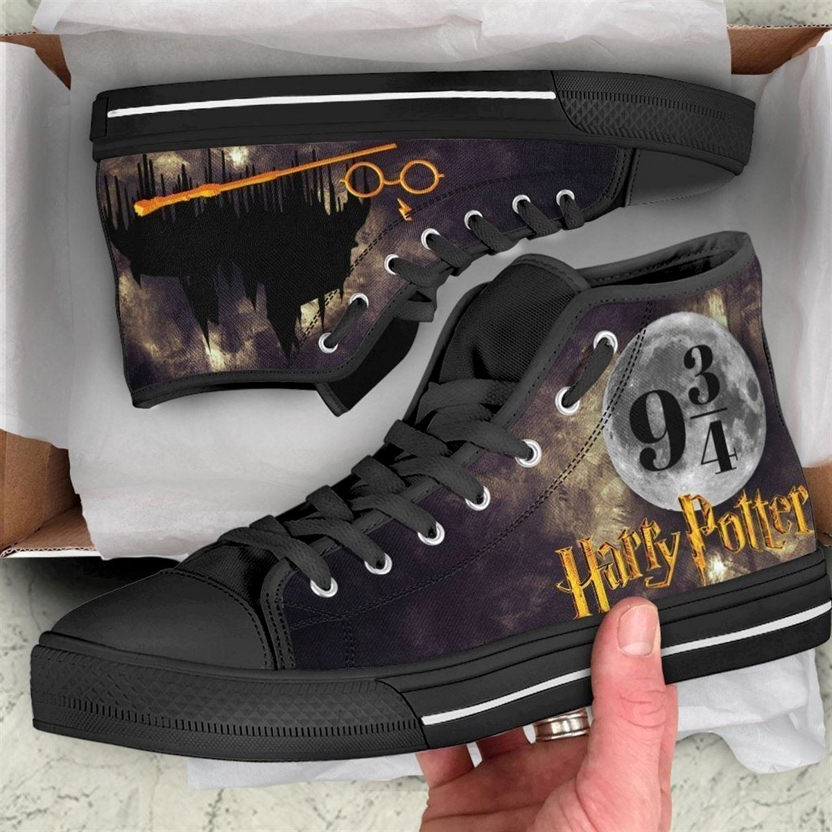 Harry Potter High Top Sneakers Size 9