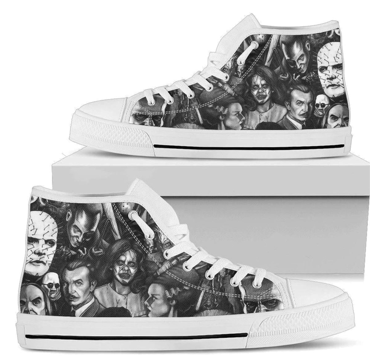 Horror Character High Top Sneakers