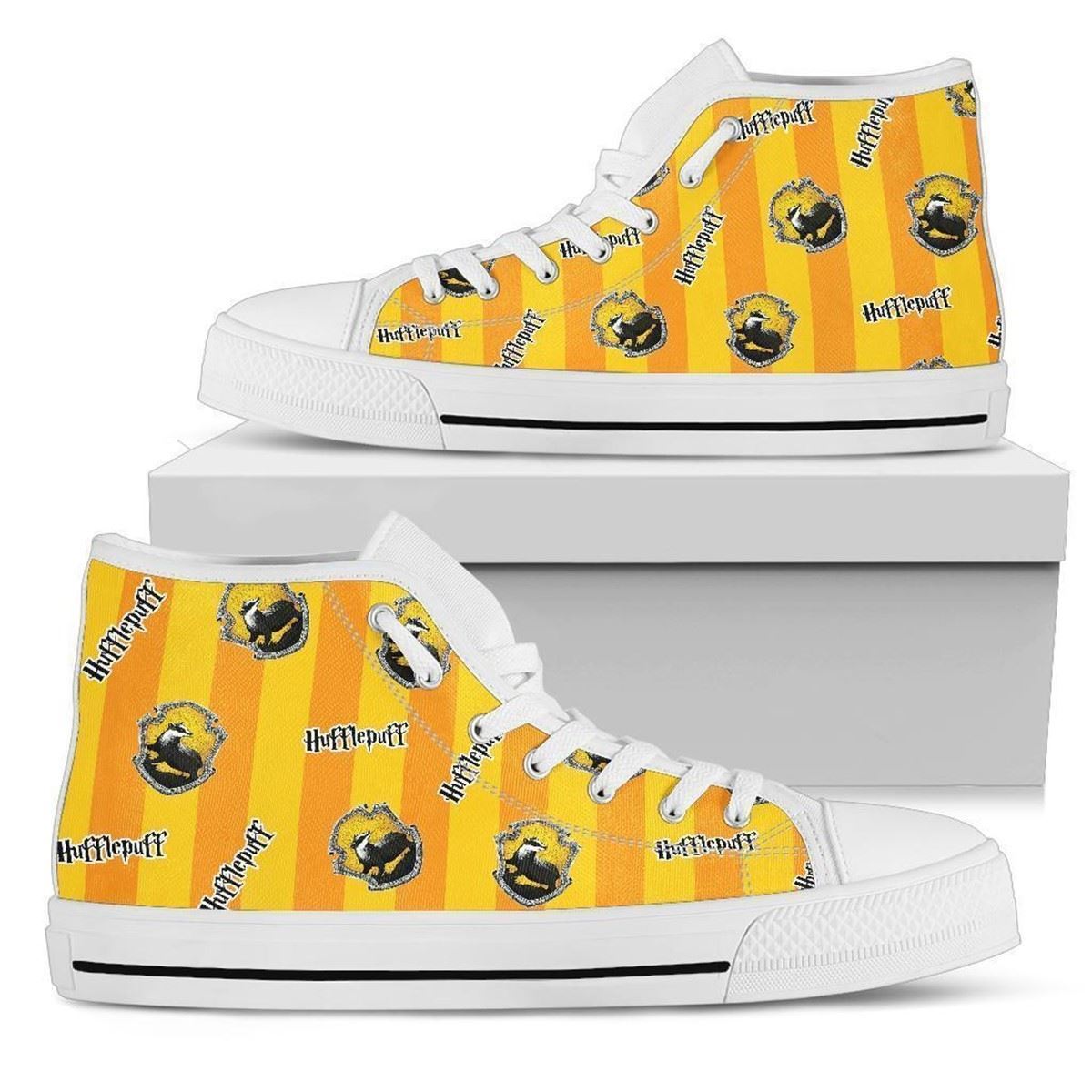 Hufflepuff High Top Harry Potter Movie Shoes