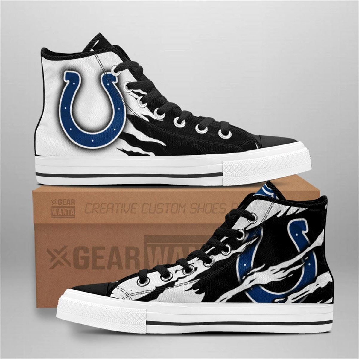 Indianapolis Colts High Top Custom Fan Shoes