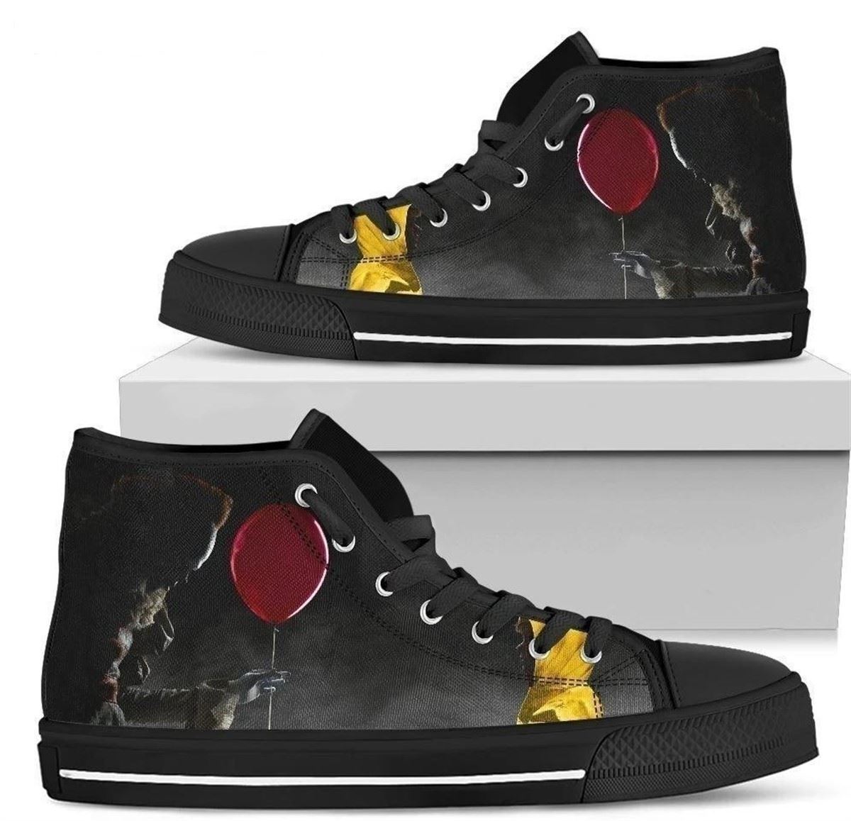 It Horror Pennywise Custom Canvas High Top Shoes