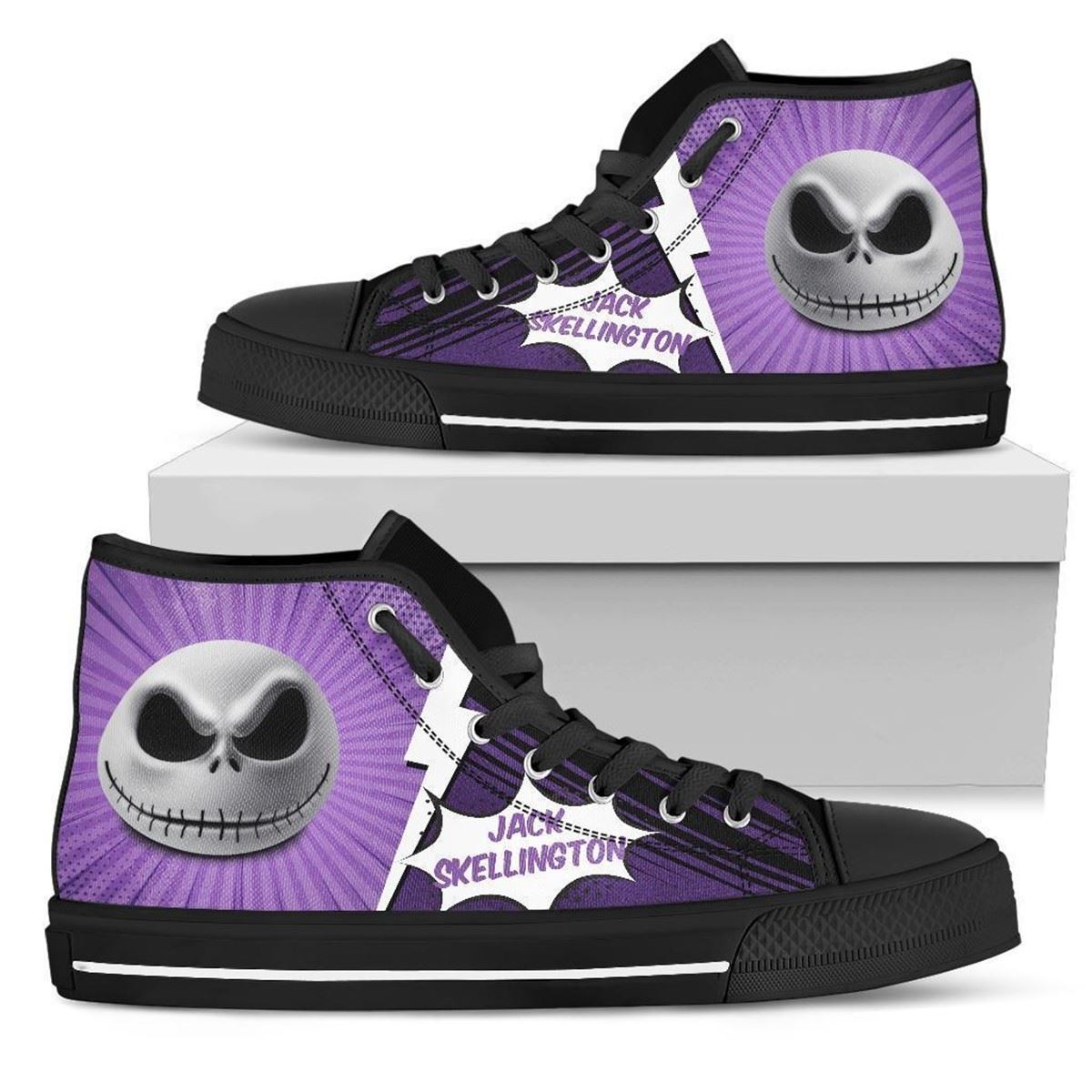 Jack Skellington Nightmare Before High Top Sneakers