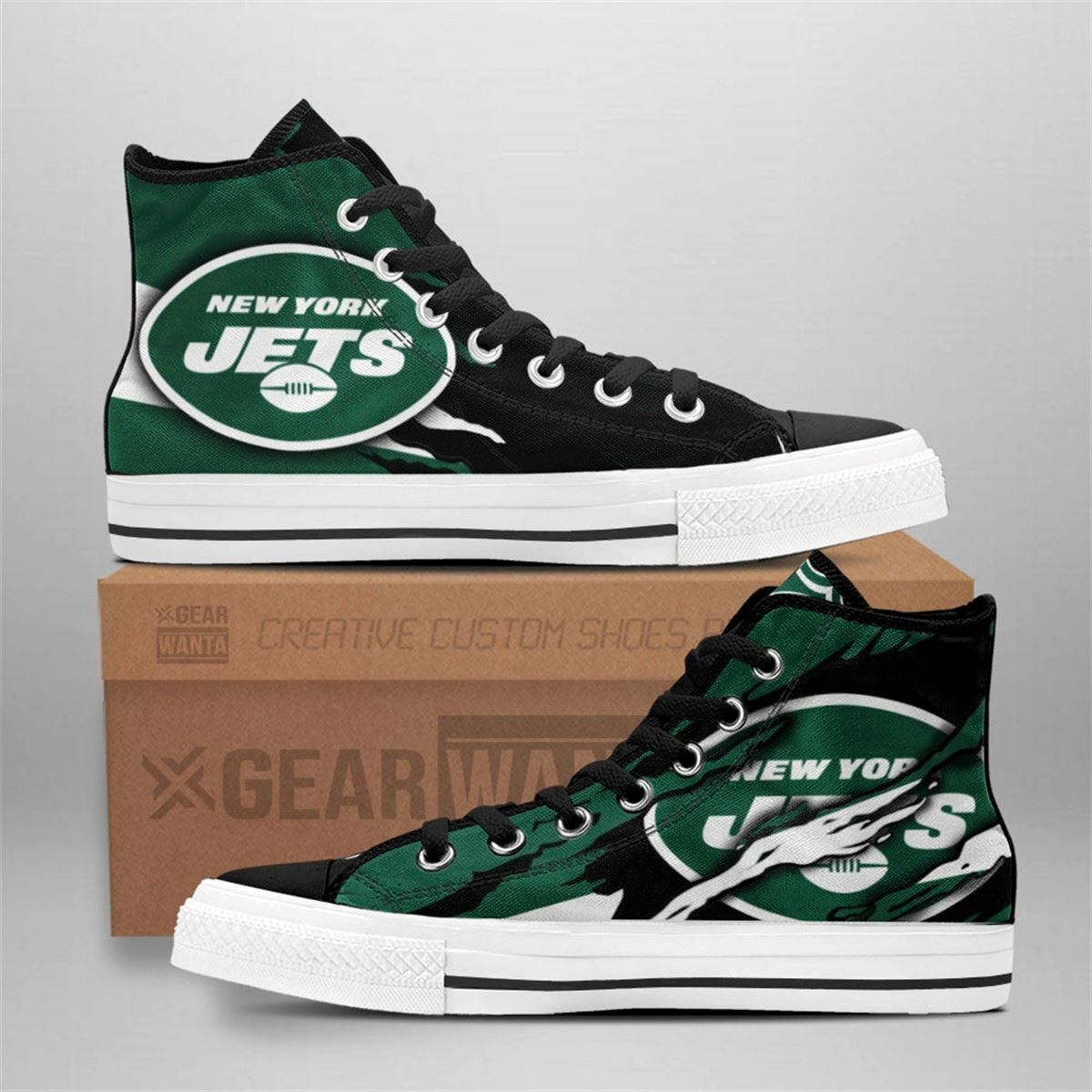 Jets Custom High Top Sneakers