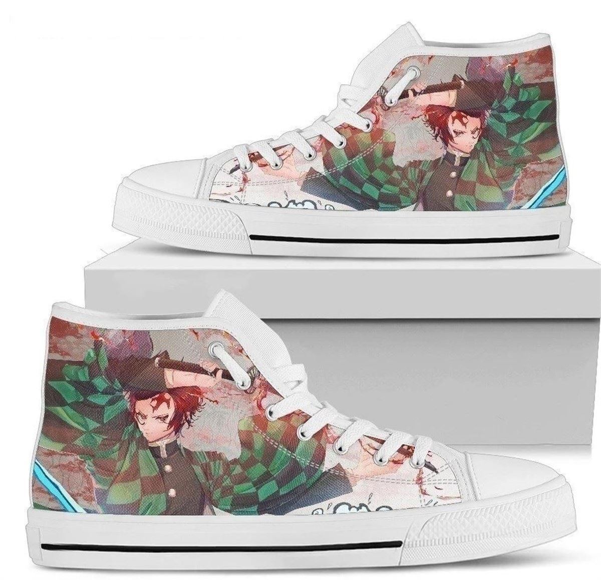 Kimetsu No Yaiba Tanjiro Anime High Top Sneakers