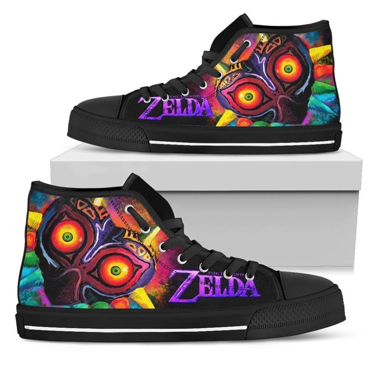 Legend Of Zelda Majora’s Mask High Top Shoes