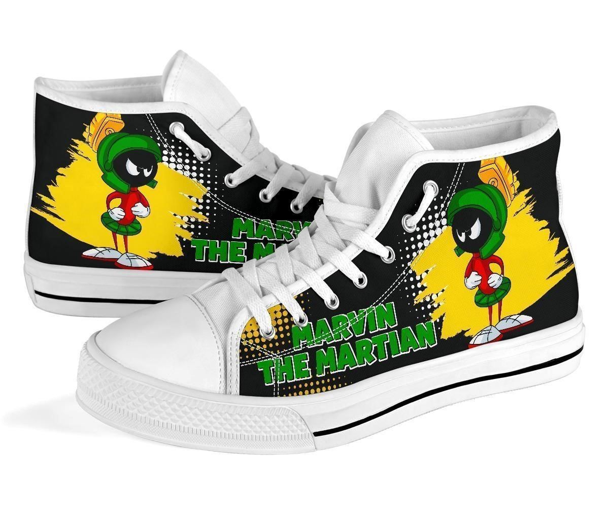 Marvin The Martian High Top Shoes