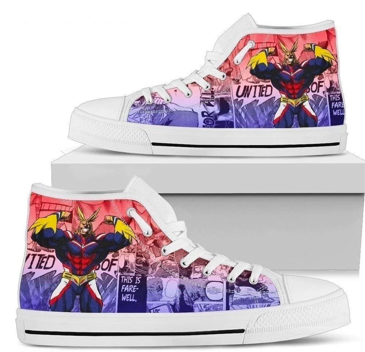 My Hero Academia All Might Anime High Top Shoes