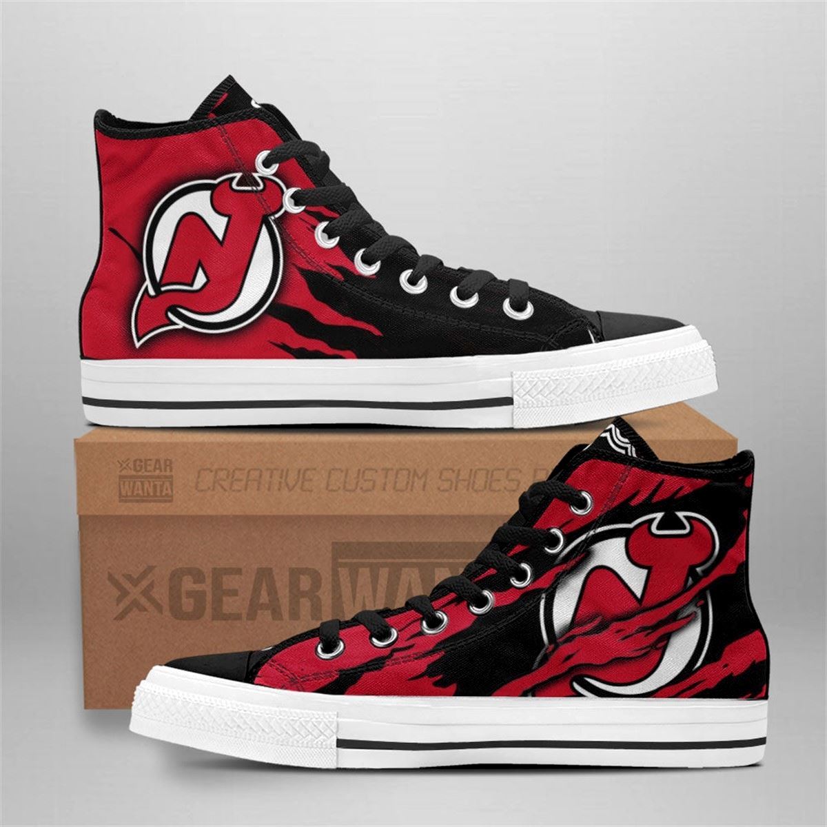 New Jersey Devils Custom High Top Sneakers