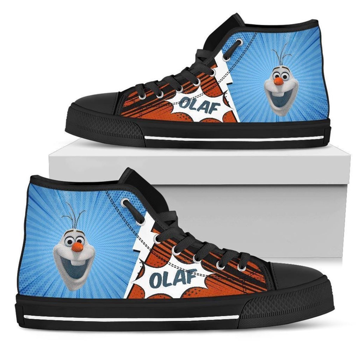 Olaf Frozen Custom High Top Sneakers