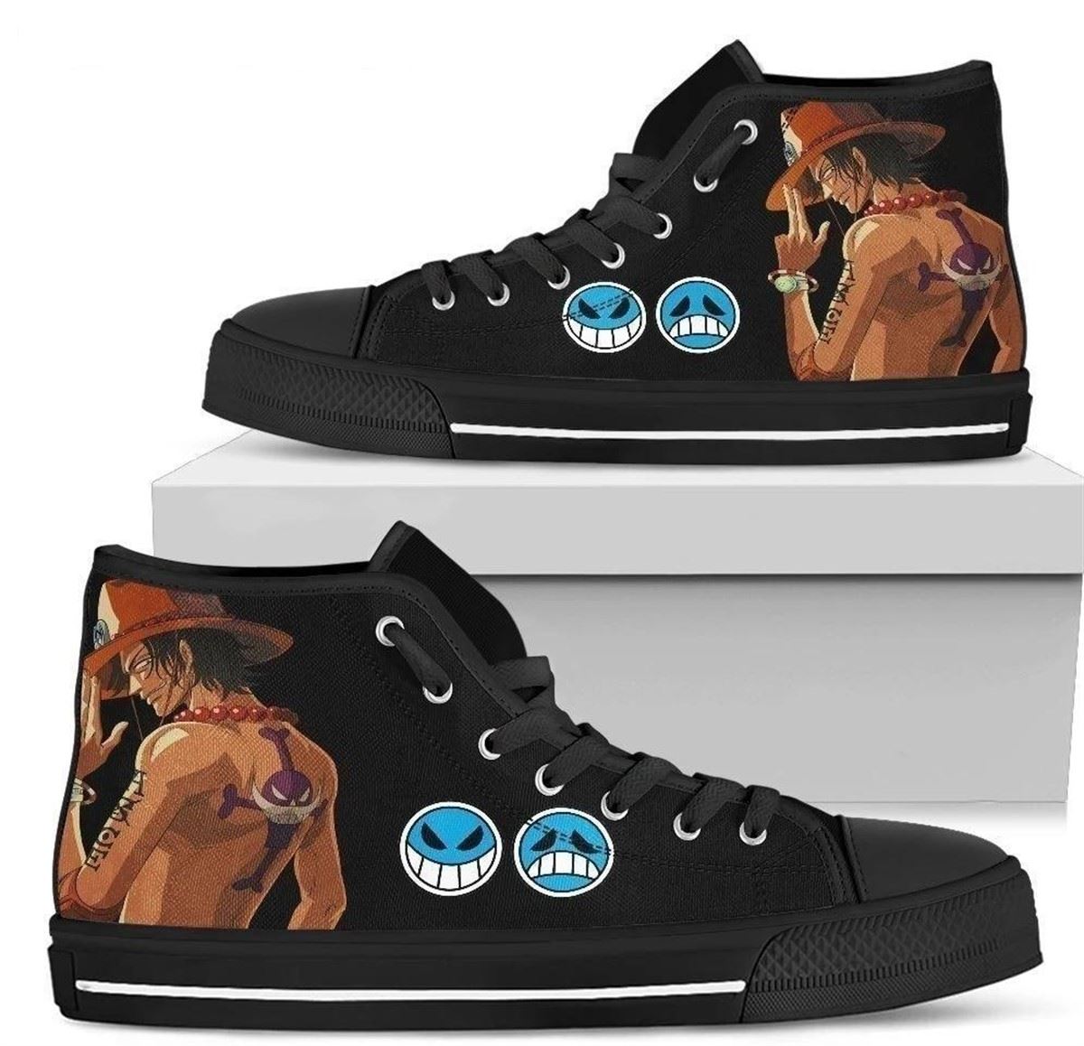 One Piece Custom Anime High Top Shoes