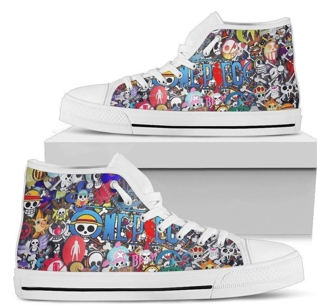 One Piece Symbol High Top Sneakers