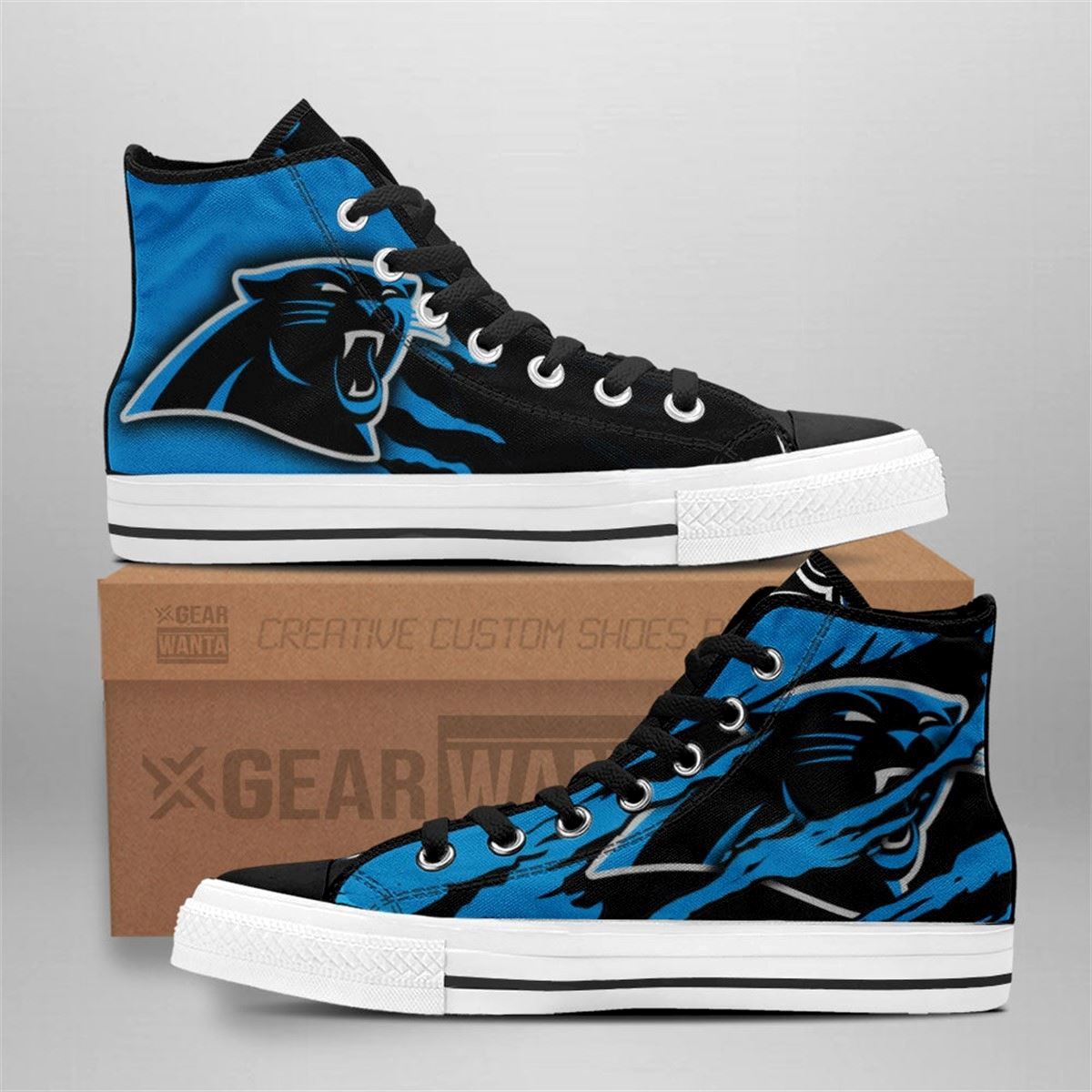 Panthers Custom High Top Shoes For Fans