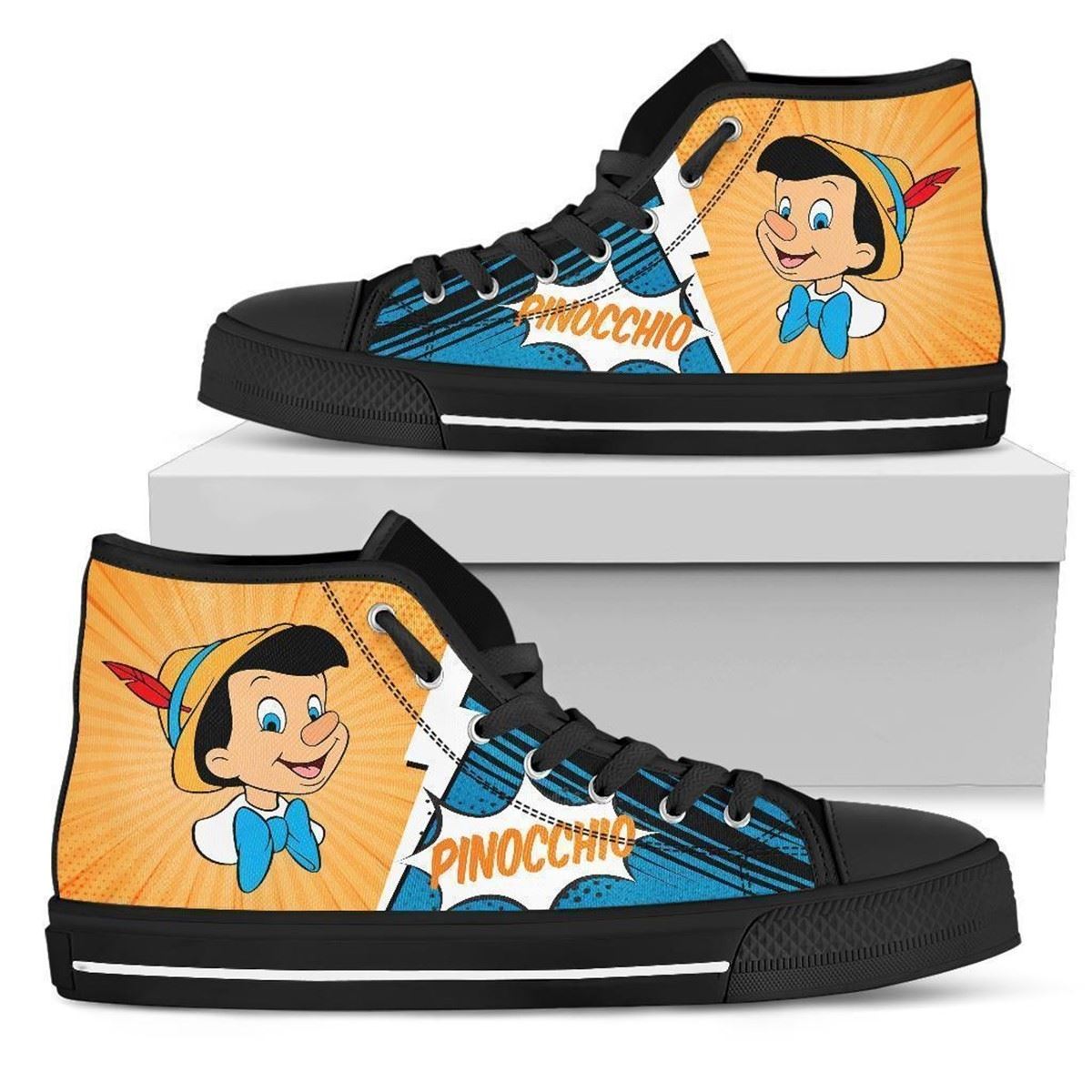 Pinocchio Custom High Top Shoes