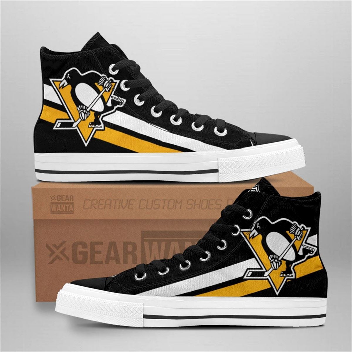 Pittsburgh Penguins Custom Fan Sneakers