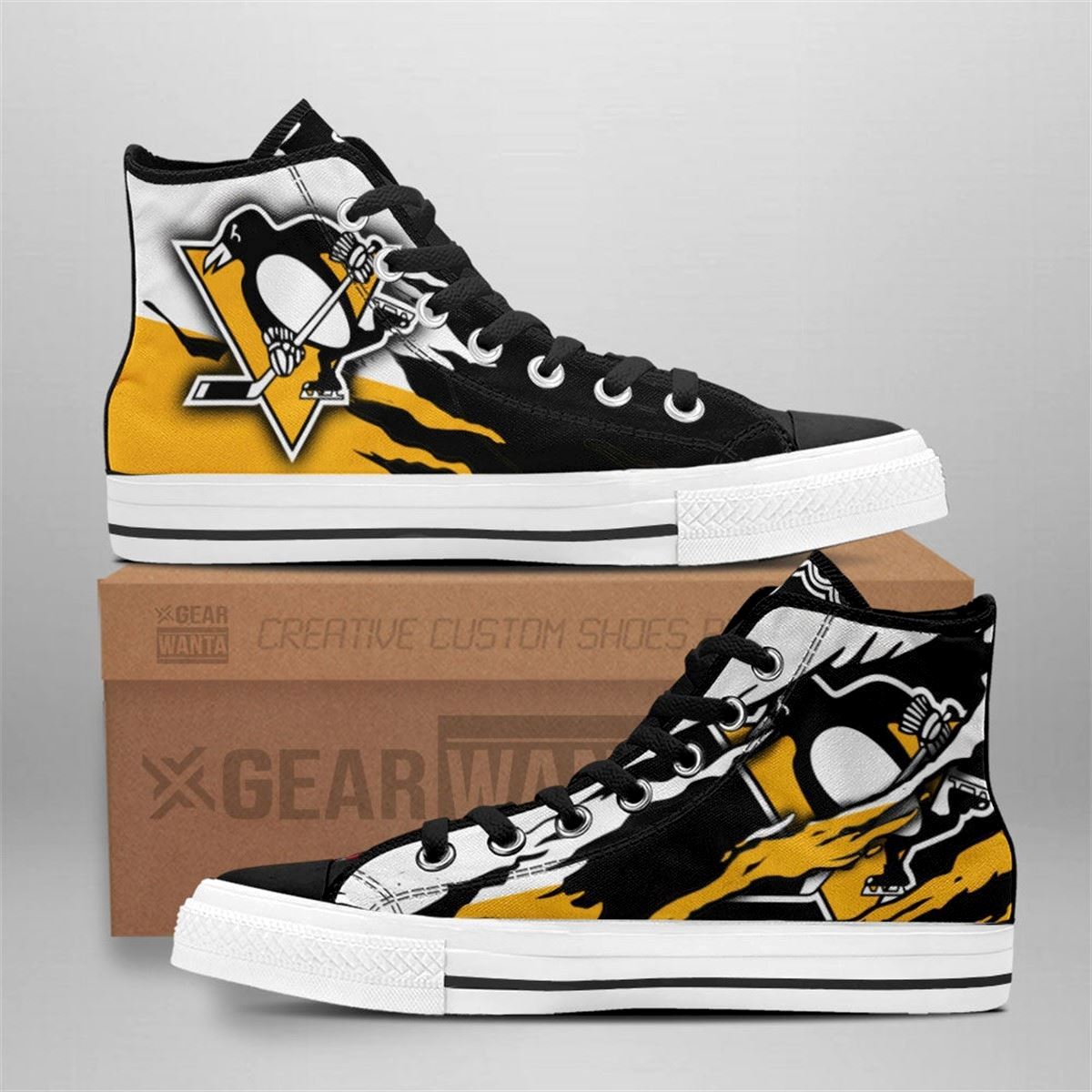 Pittsburgh Penguins Custom High Top Shoes