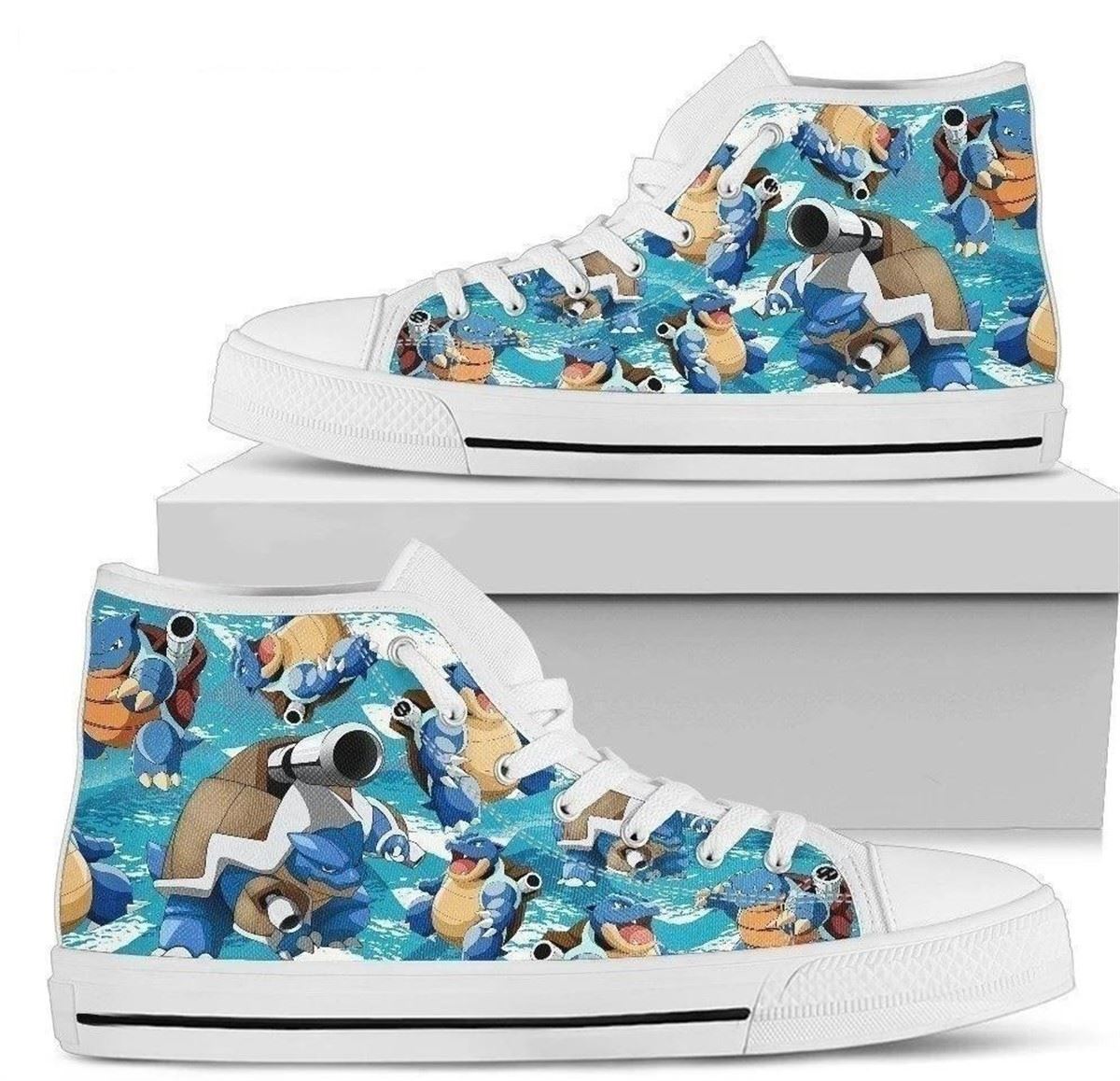 Poke High Top Custom Idea Blastoise Shoes