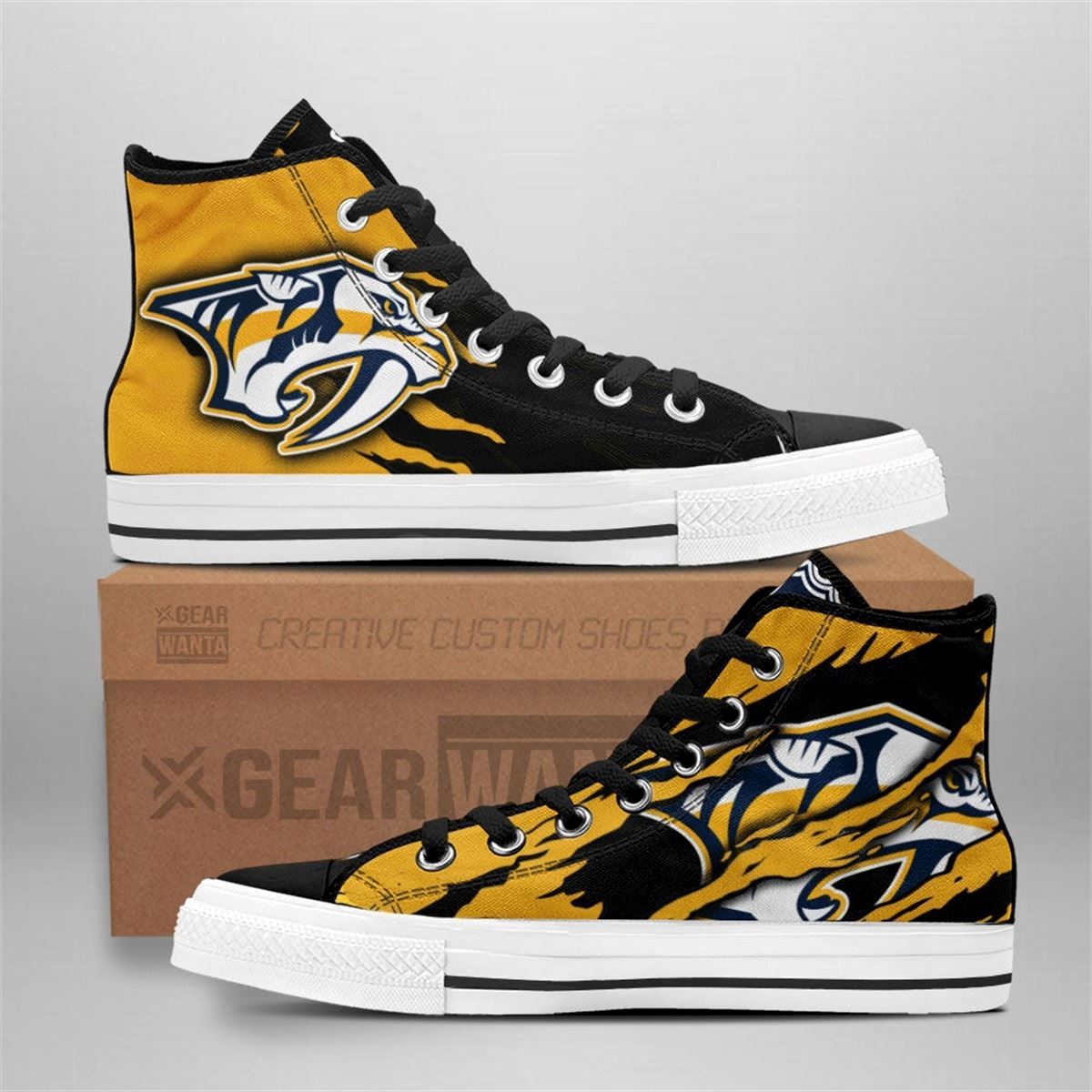 Predators Custom High Top Shoes For Fans