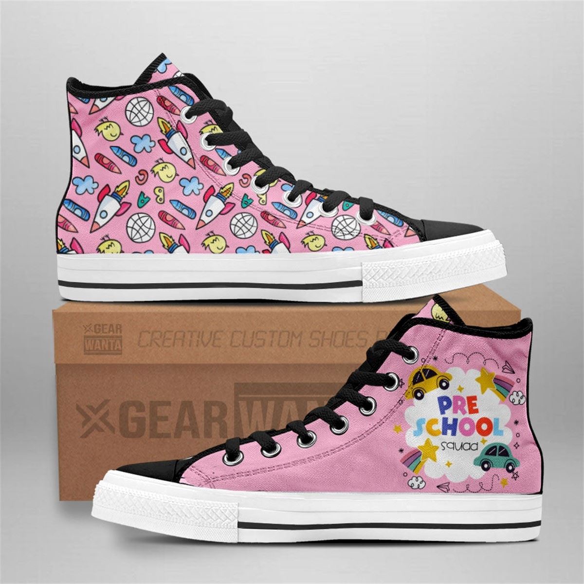 Preschool Teacher Custom High Top Sneakers