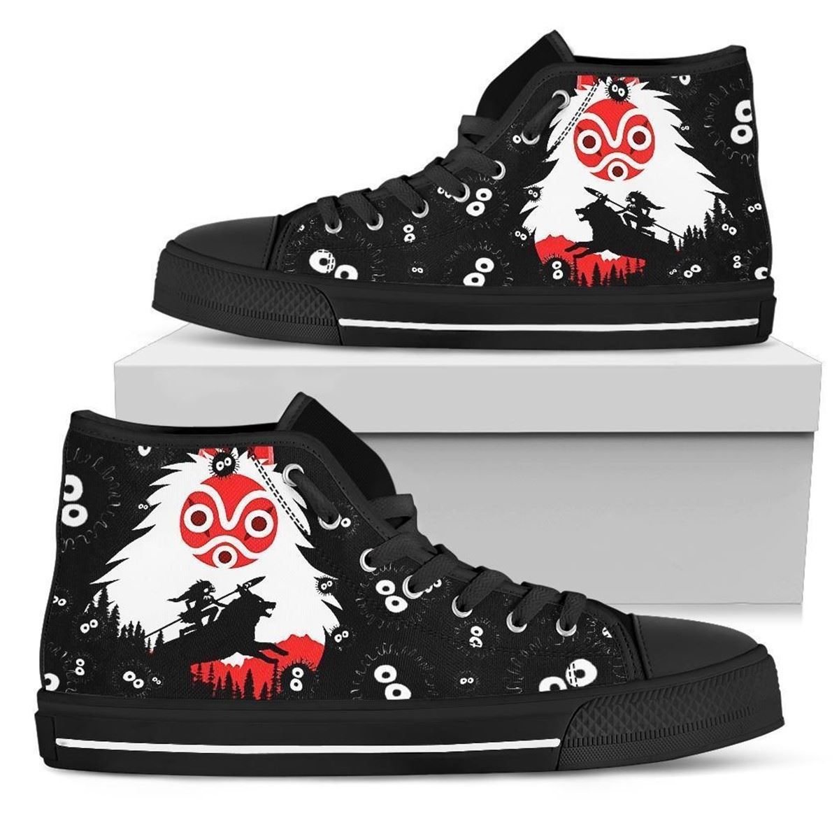 Princess Mononoke High Top Ghibli Sneakers