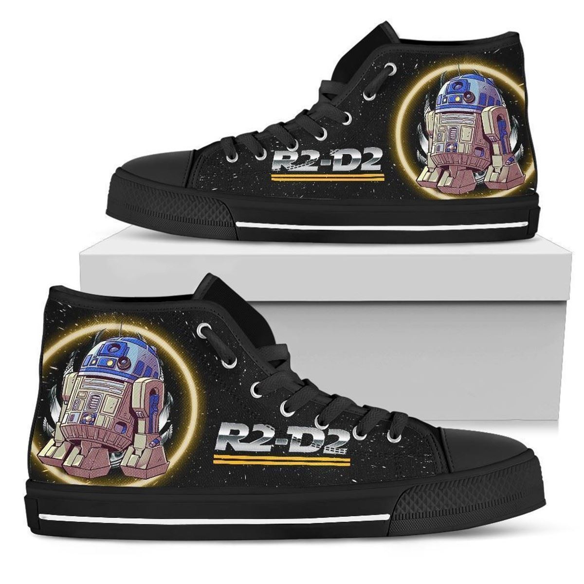 R2-d2 Custom High-top Sneakers