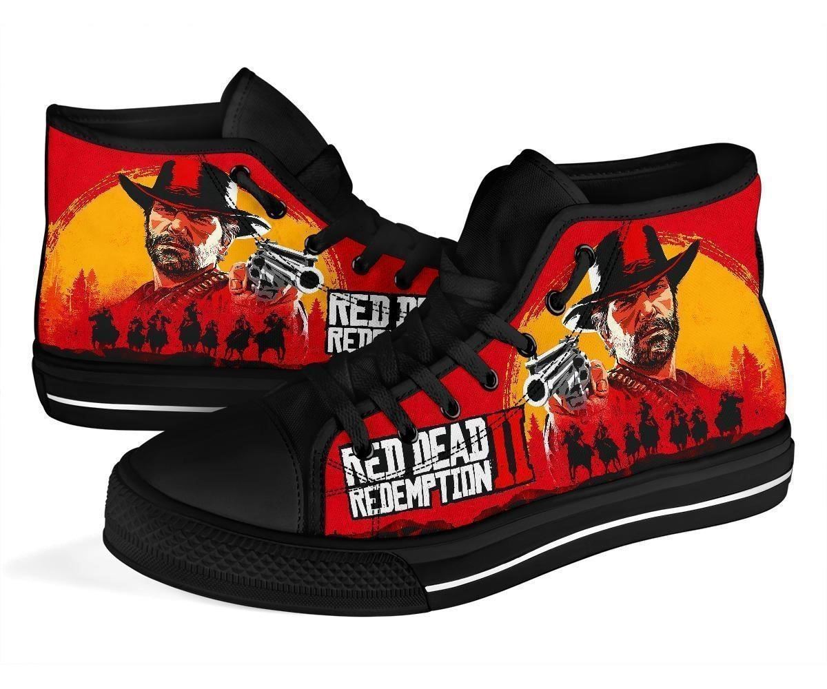 Red Dead Redemption 2 Custom High Top Sneakers