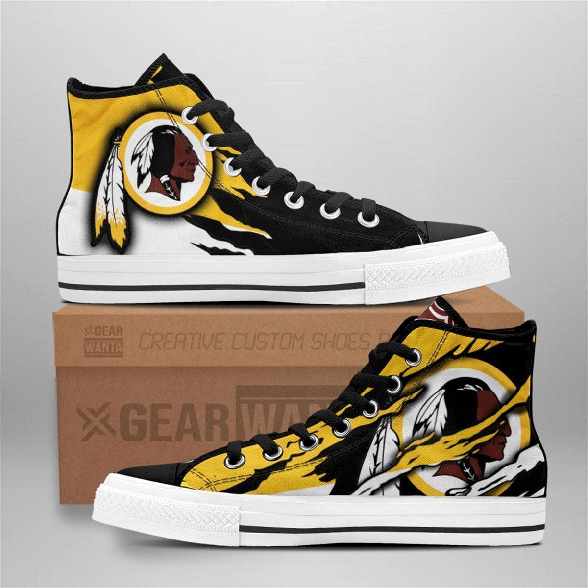 Redskins High Top Custom Fan Shoes