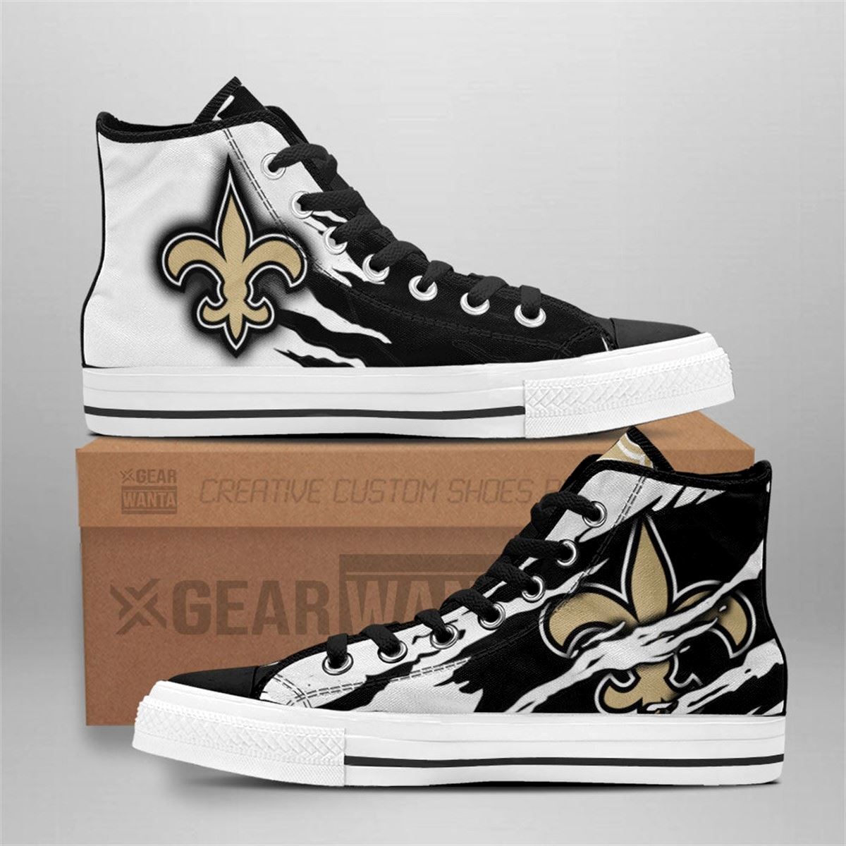 Saints Custom High Top Shoes For Fans