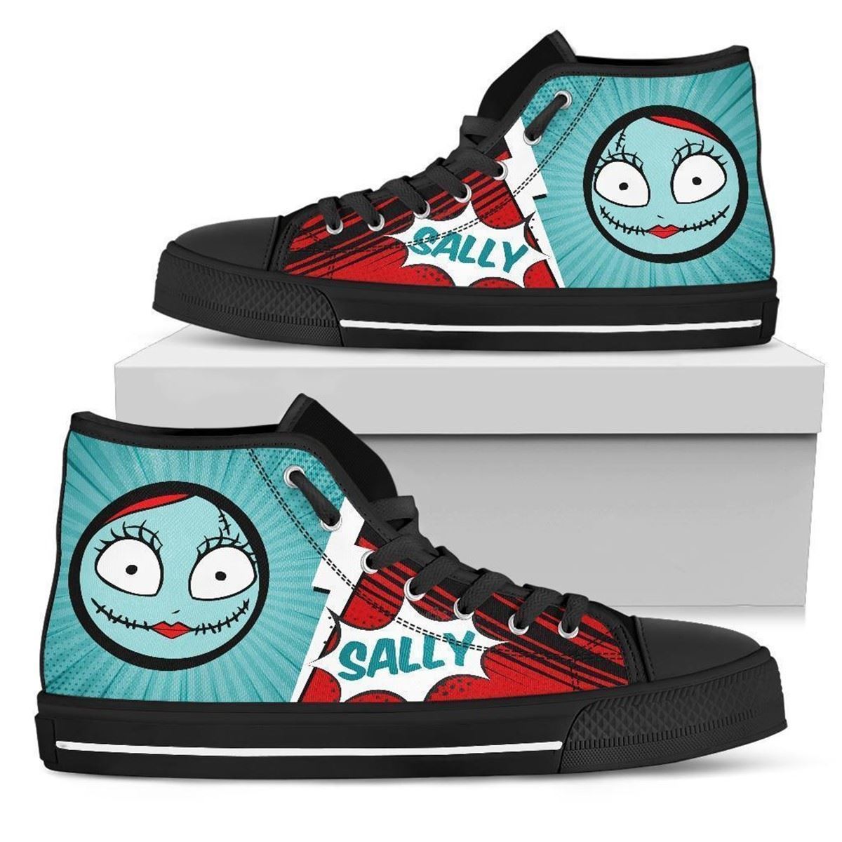 Sally Nightmare Before X-mas High Top Sneakers