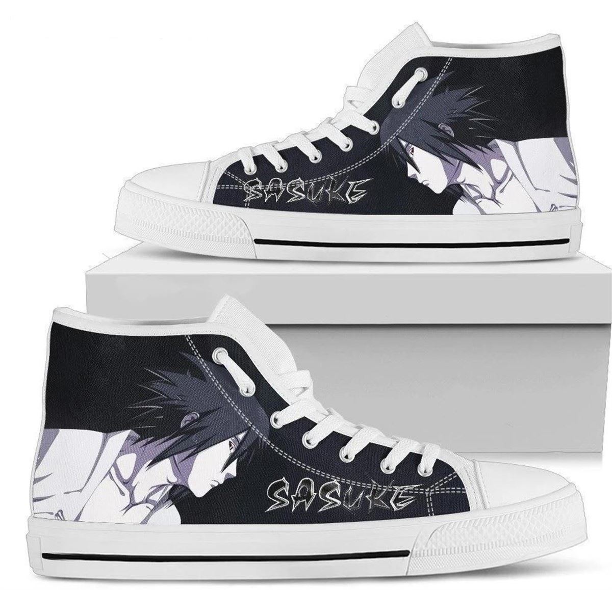 Sasuke Anime Custom High Top Sneakers