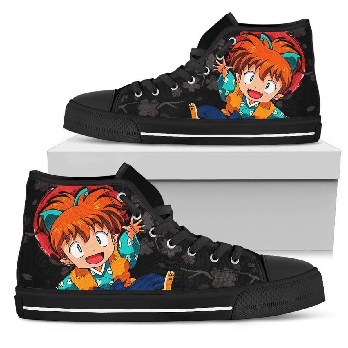 Shippo Inuyasha Sneakers Anime High Top Shoes Custom