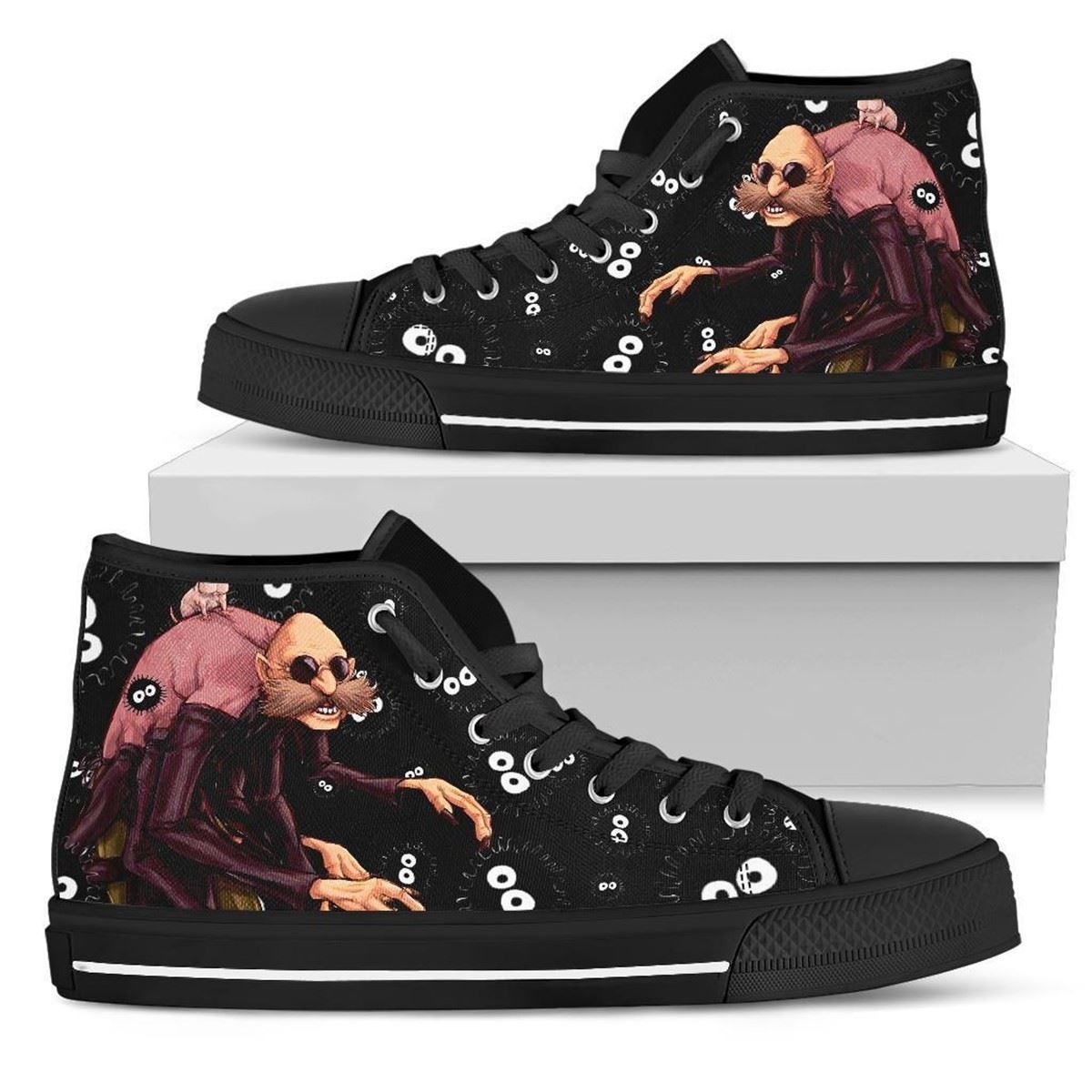 Spirited Away Kamaji High Top Ghibli Sneakers