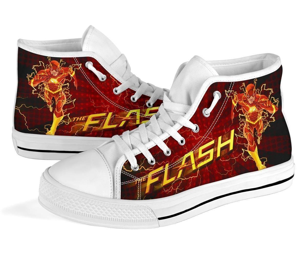 Superhero Flash High Top Custom Sneakers