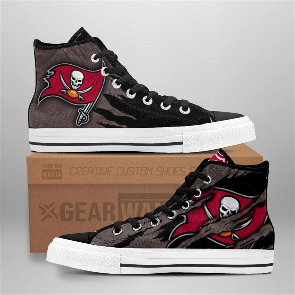 Tampa Bay Buccaneers High Top Custom Fan Shoes