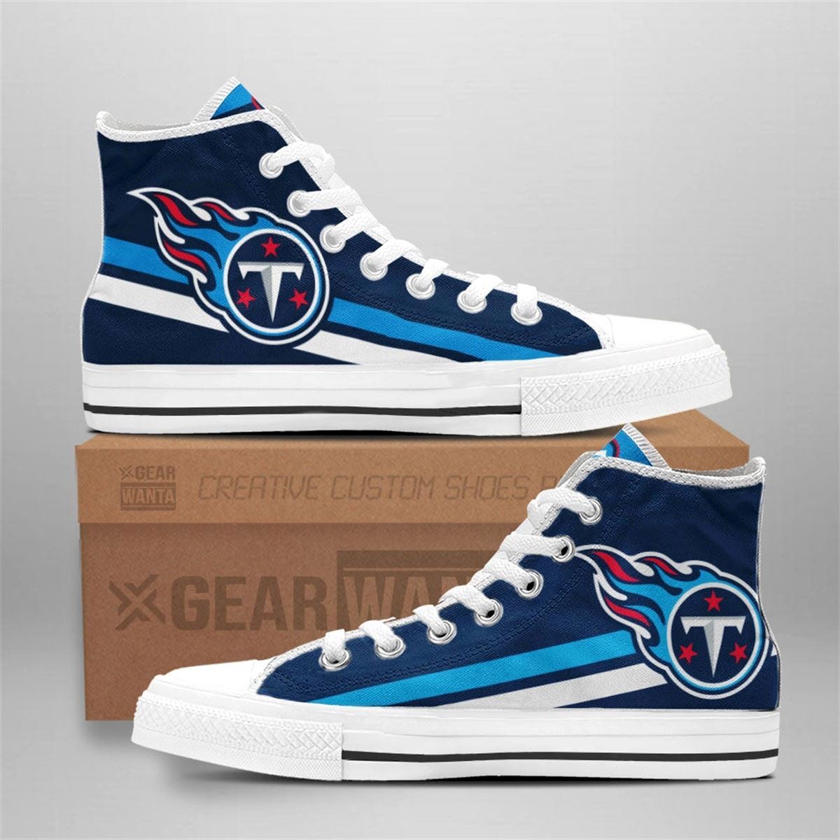 Tennessee Titans Custom High Top Shoes