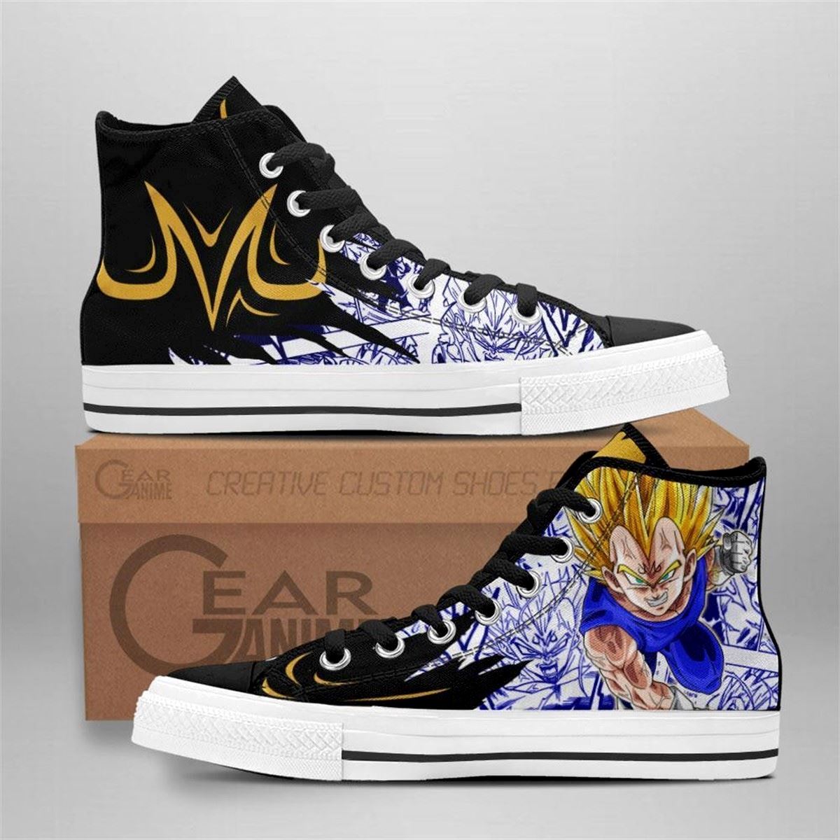 Vegeta Anime Manga High Top Dragon Ball Sneakers