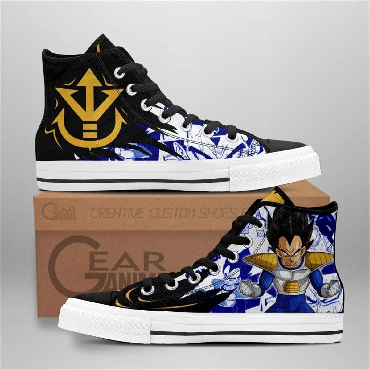 Vegeta Dragon Ball Z High Top Custom Anime Sneakers