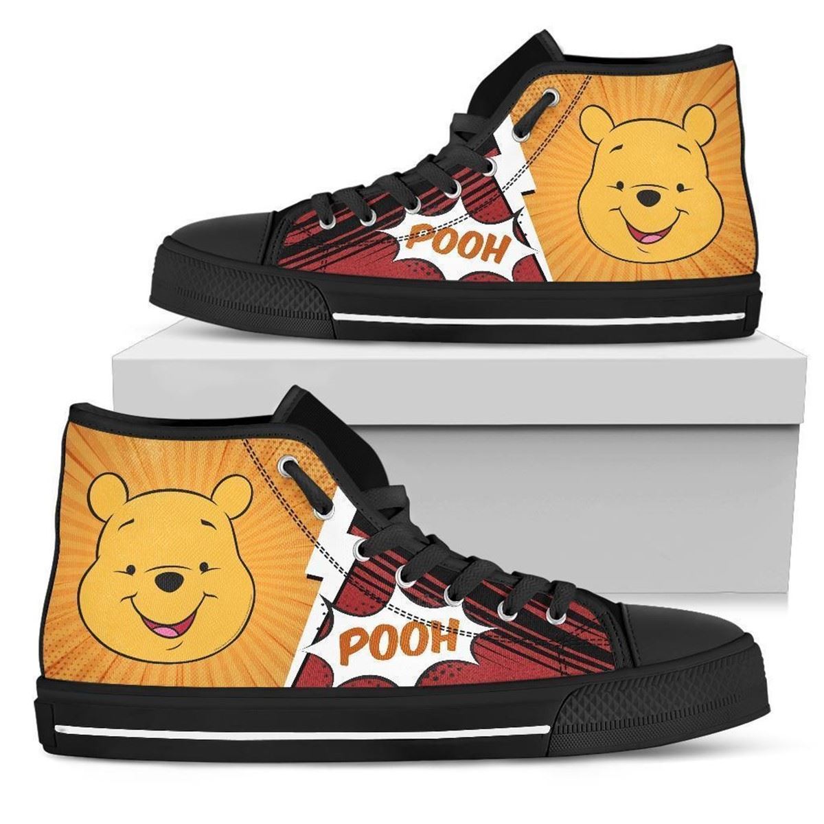 Winnie The Pooh High Top Sneakers For Fans