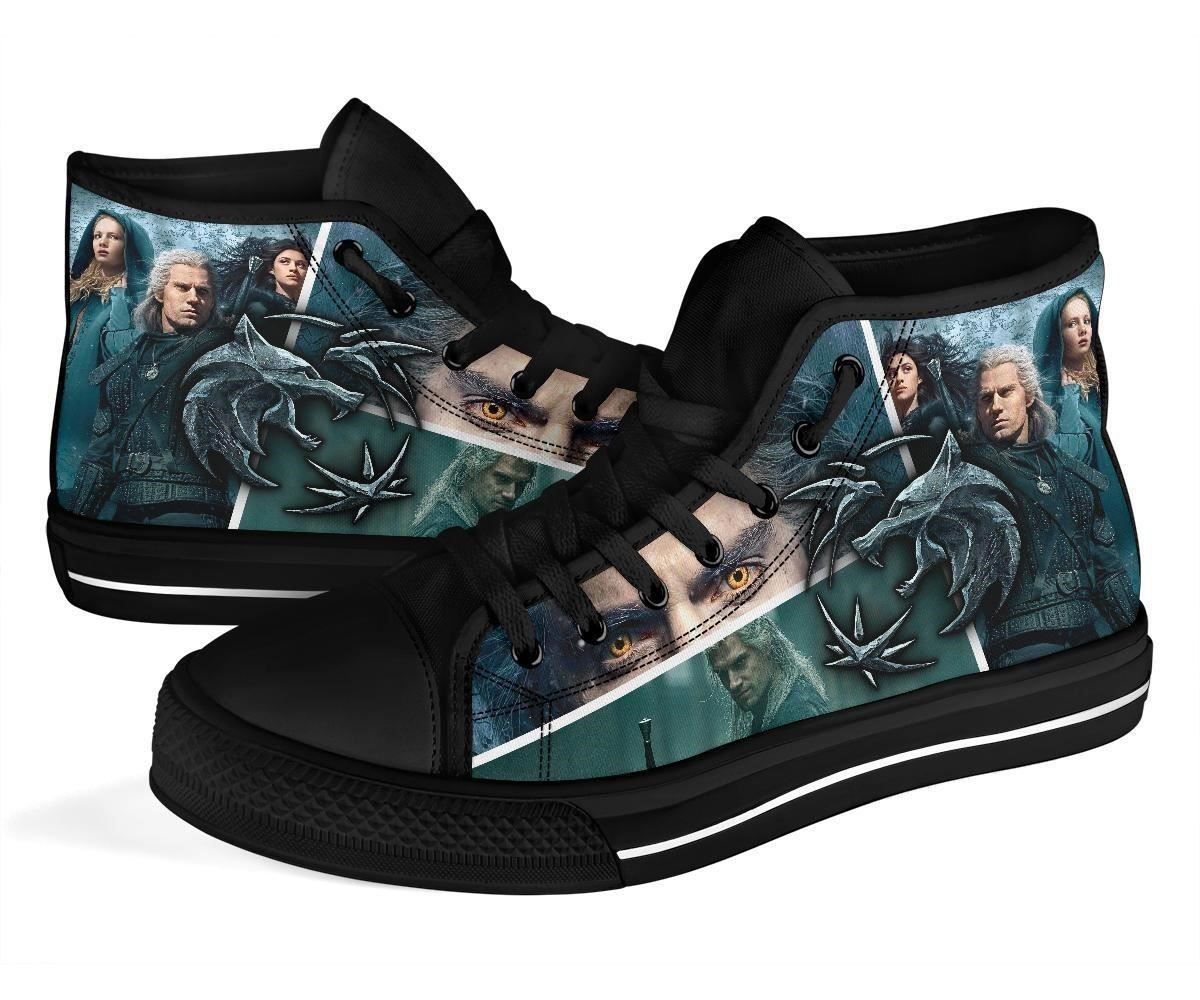 Witcher High Top Sneakers Tv Show Shoes