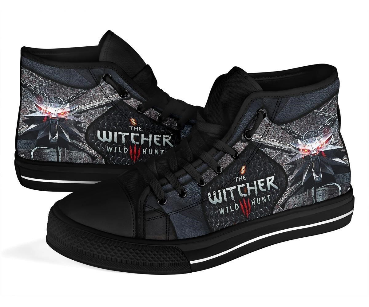 Witcher Wolf High Top Shoes Gift Idea