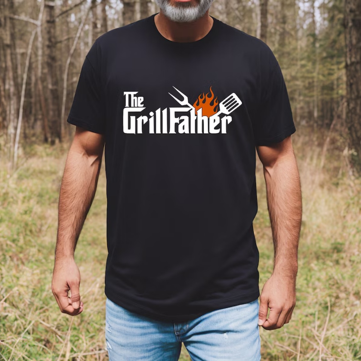 BBQ Lover Shirt The Grillfather’s Tailgating Dad Outfit