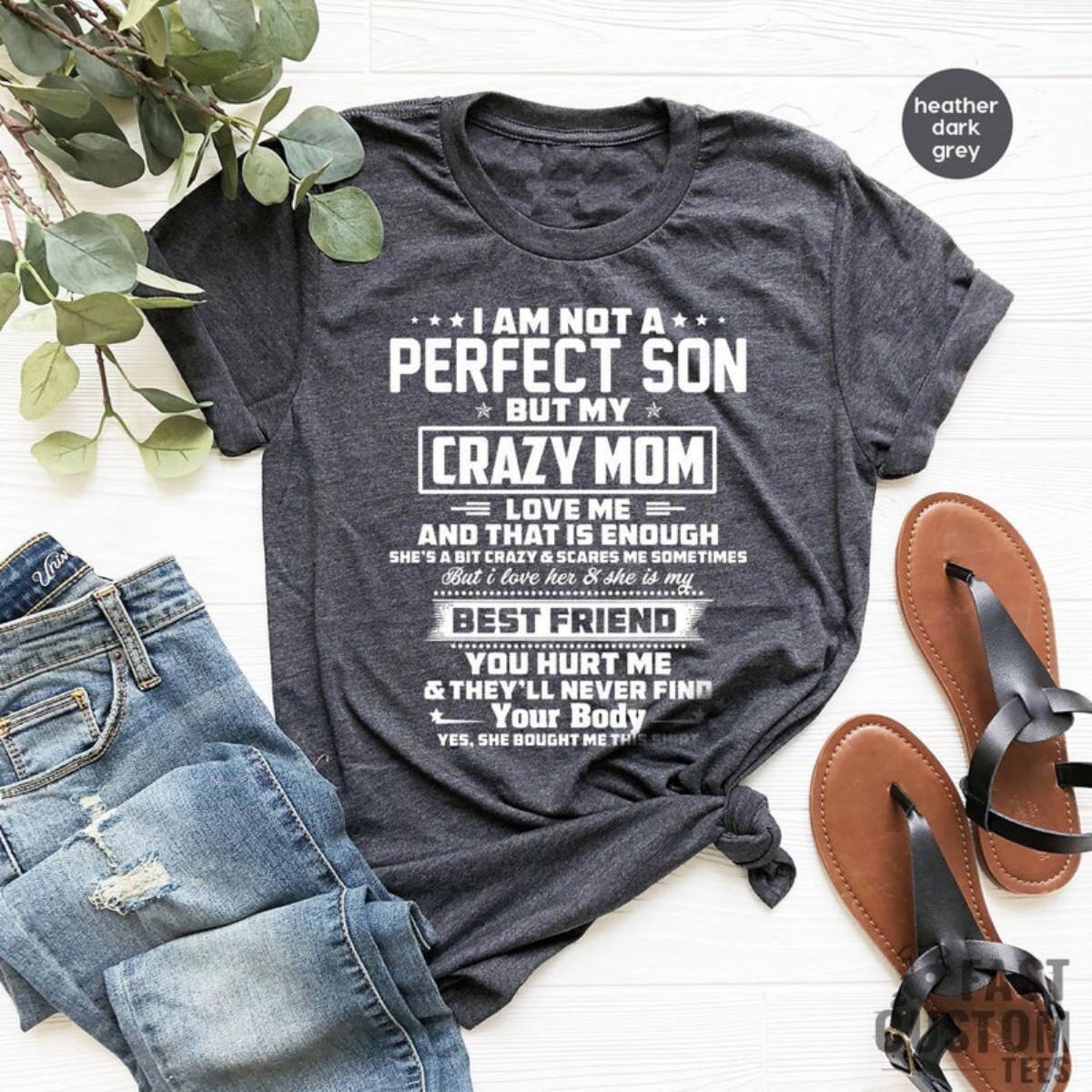 Funny Mom Shirt Perfect Son Gift from Crazy Mom