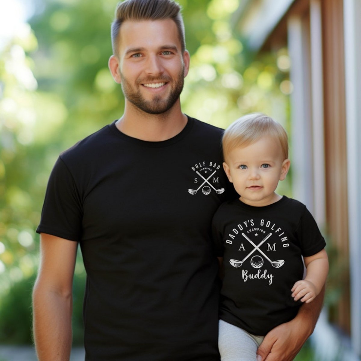 Golfing Dad & Family Matching Golf T-Shirts for the Perfect Family Outing