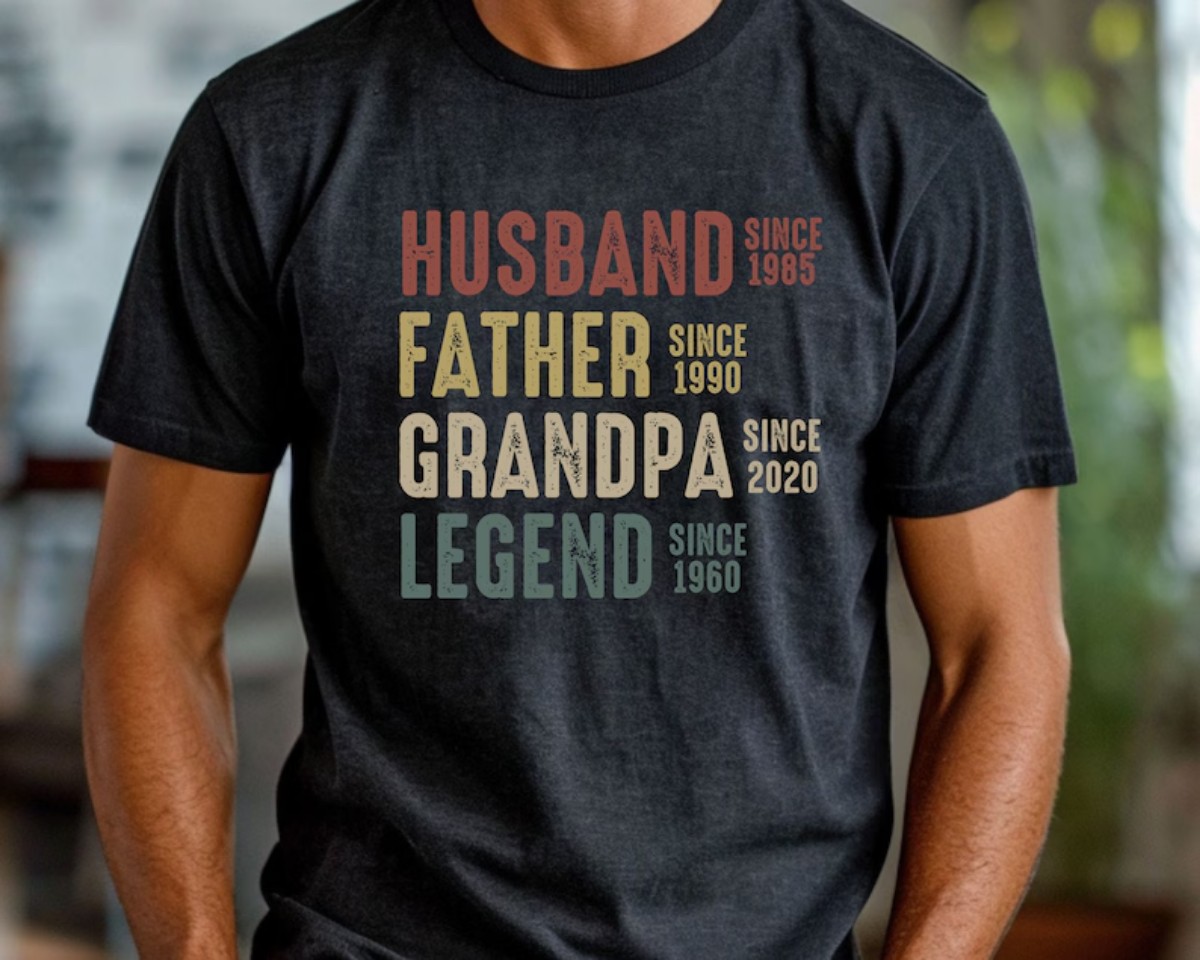 Grandpa Shirt Personalized Legend Gift for Father’s Day or Birthday