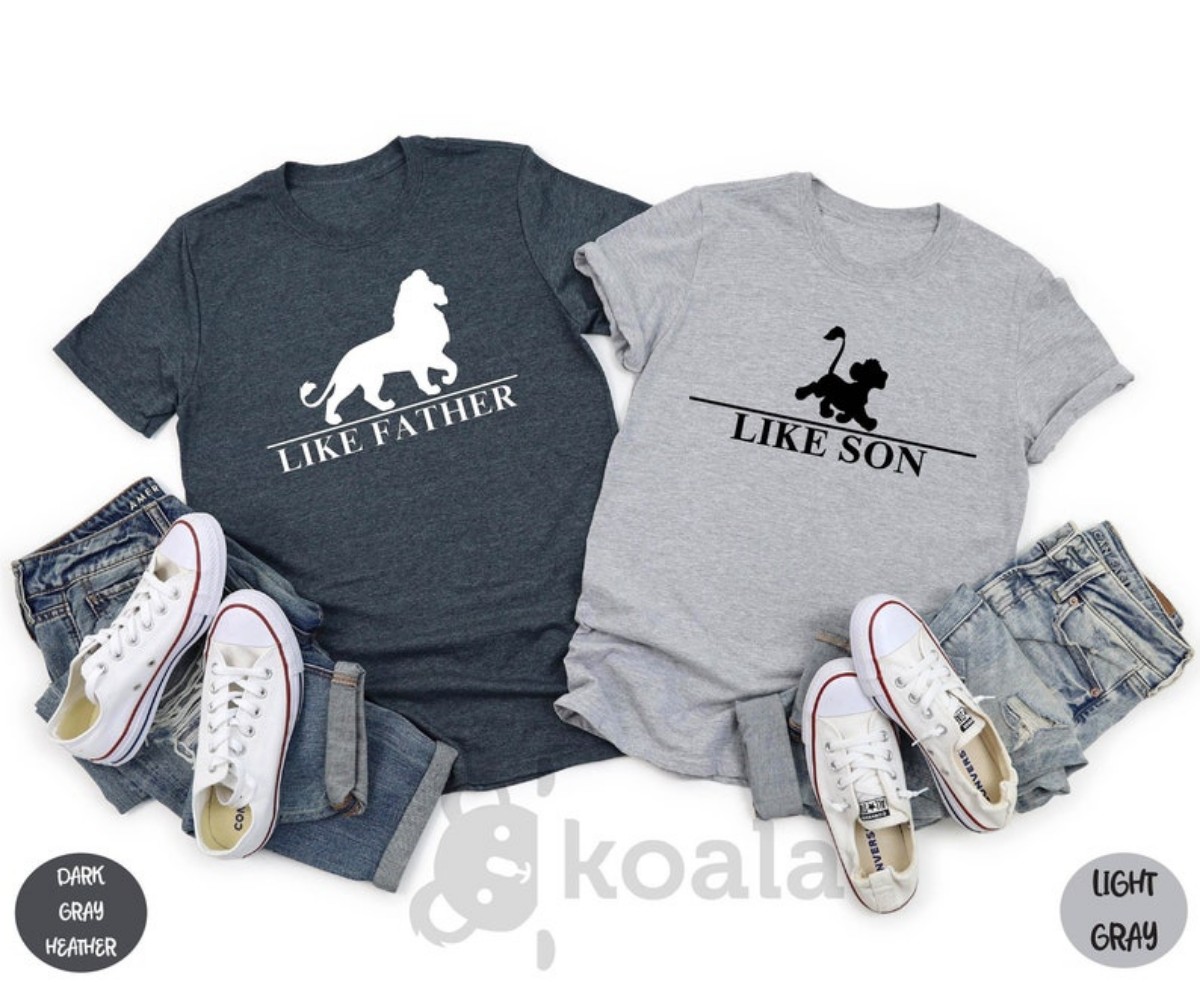 Lion King Shirt Father-Son Matching Shirts for Father’s Day